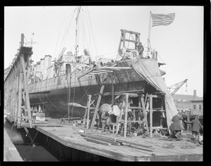 SS Hewley on Marine Railway at Navy Yard