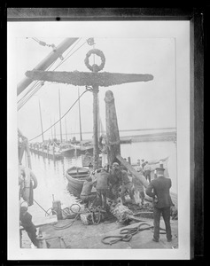 Anchor of USS Maine after explosion in Havana Harbor