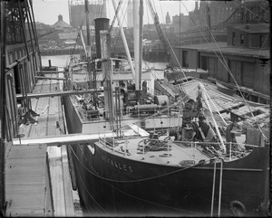 SS Herakles being loaded for trip to war zone