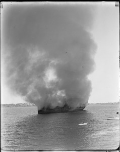 SS Coyote burns of Apple Island