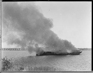 SS Coyote burns of Apple Island