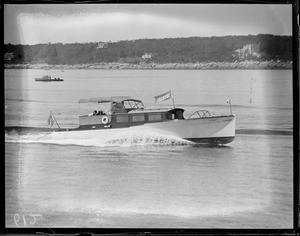 Official Motorboat off Eastern Point, Gloucester