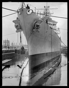 Navy Ship in drydock