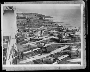 USS Lexington - loaded with planes