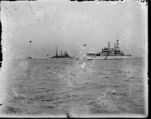 Great white fleet - Boston Harbor - old battleships