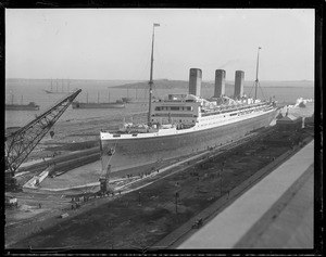 SS Majestic in South Boston drydock