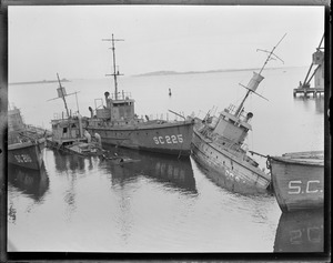 Sub chasers in Dorchester Bay graveyard