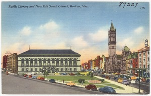Public library and new Old South Church, Boston, Mass.