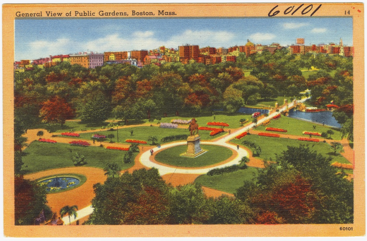 General view of Public Gardens, Boston, Mass.