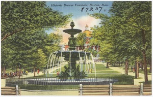 Historic Brewer Fountain, Boston, Mass.