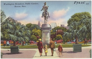 Washington Monument, Public Gardens, Boston, Mass.