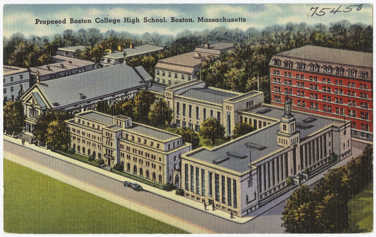 Proposed Boston College High School, Boston, Mass. Digital Commonwealth