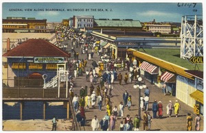 General view along boardwalk, Wildwood by the Sea, N. J.