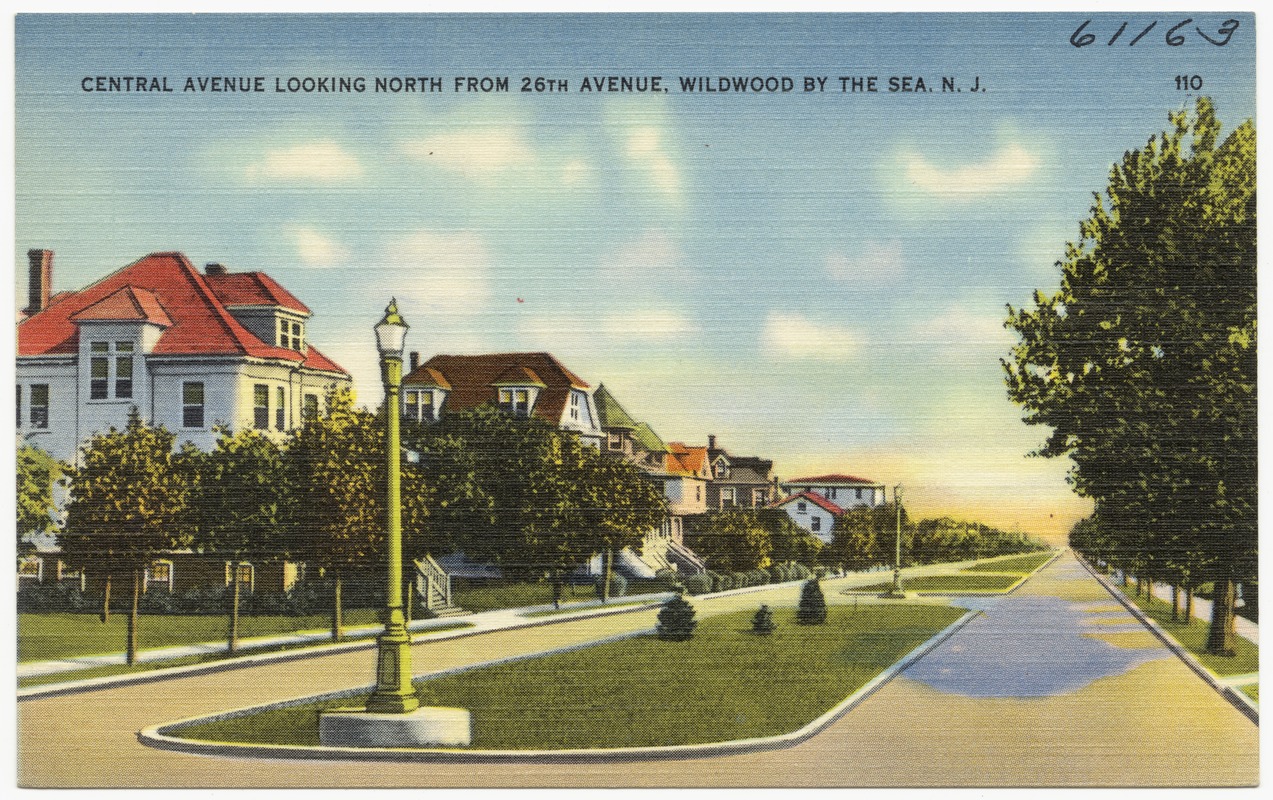 Central Avenue looking north from 26th Avenue, Wildwood by the Sea, N. J.