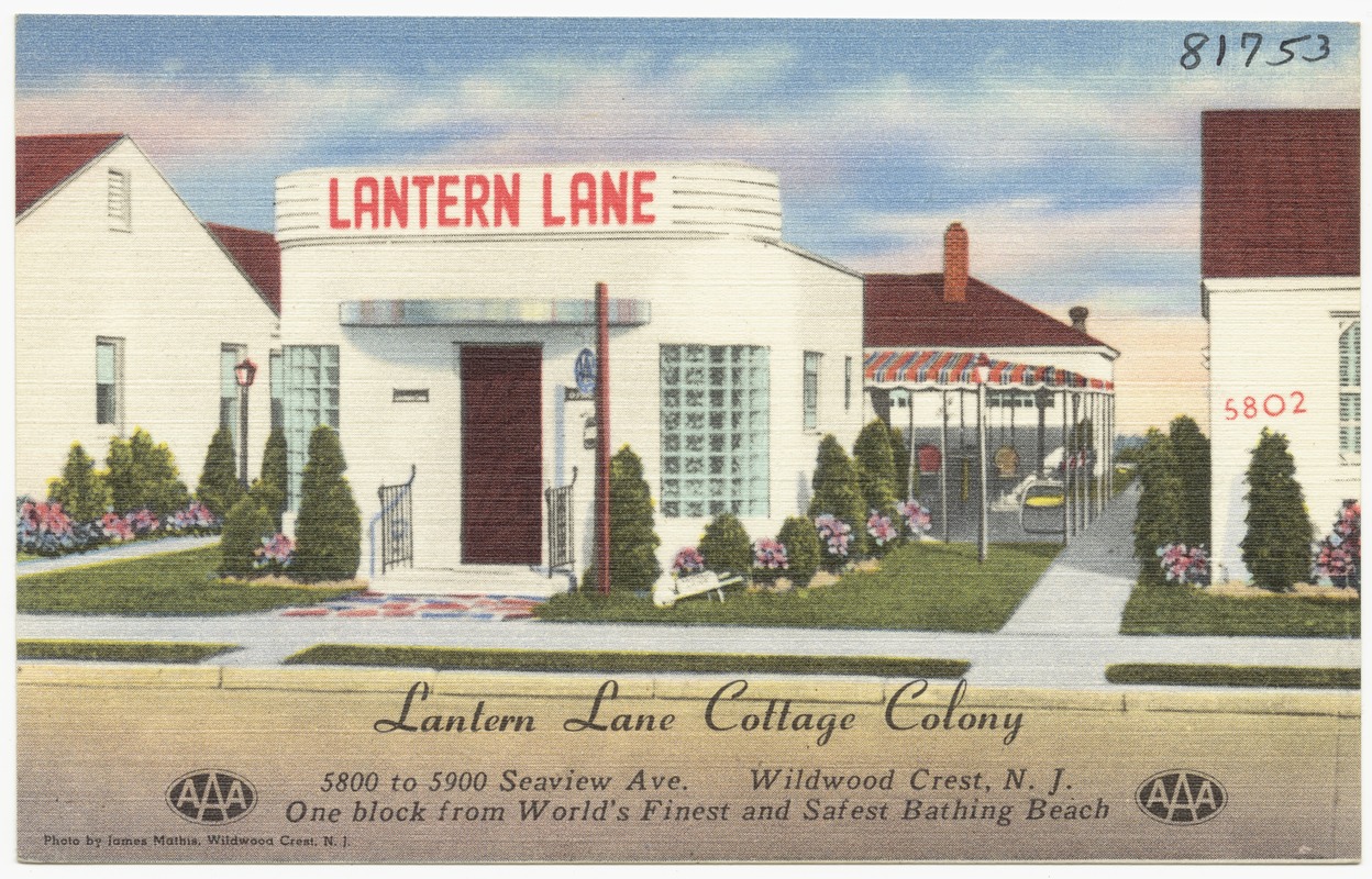 Lantern Lane Cottage Colony, 5800 to 5900 Seaview Ave., Wildwood Crest, N. J. Digital Commonwealth