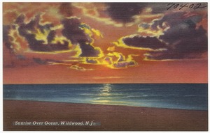 Sunrise over ocean, Wildwood, N. J.