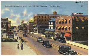 Atlantic Ave., looking south from Pine Ave., Wildwood by the Sea, N. J.