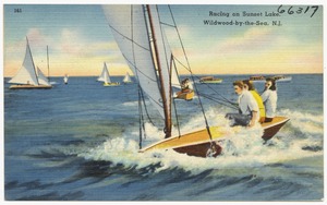 Racing on Sunset Lake, Wildwood-by-the-Sea, N.J.