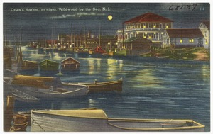 Otten's Harbor at night, Wildwood by the Sea, N. J.