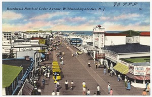 Boardwalk north of Cedar Avenue, Wildwood-by-the-Sea, N. J.