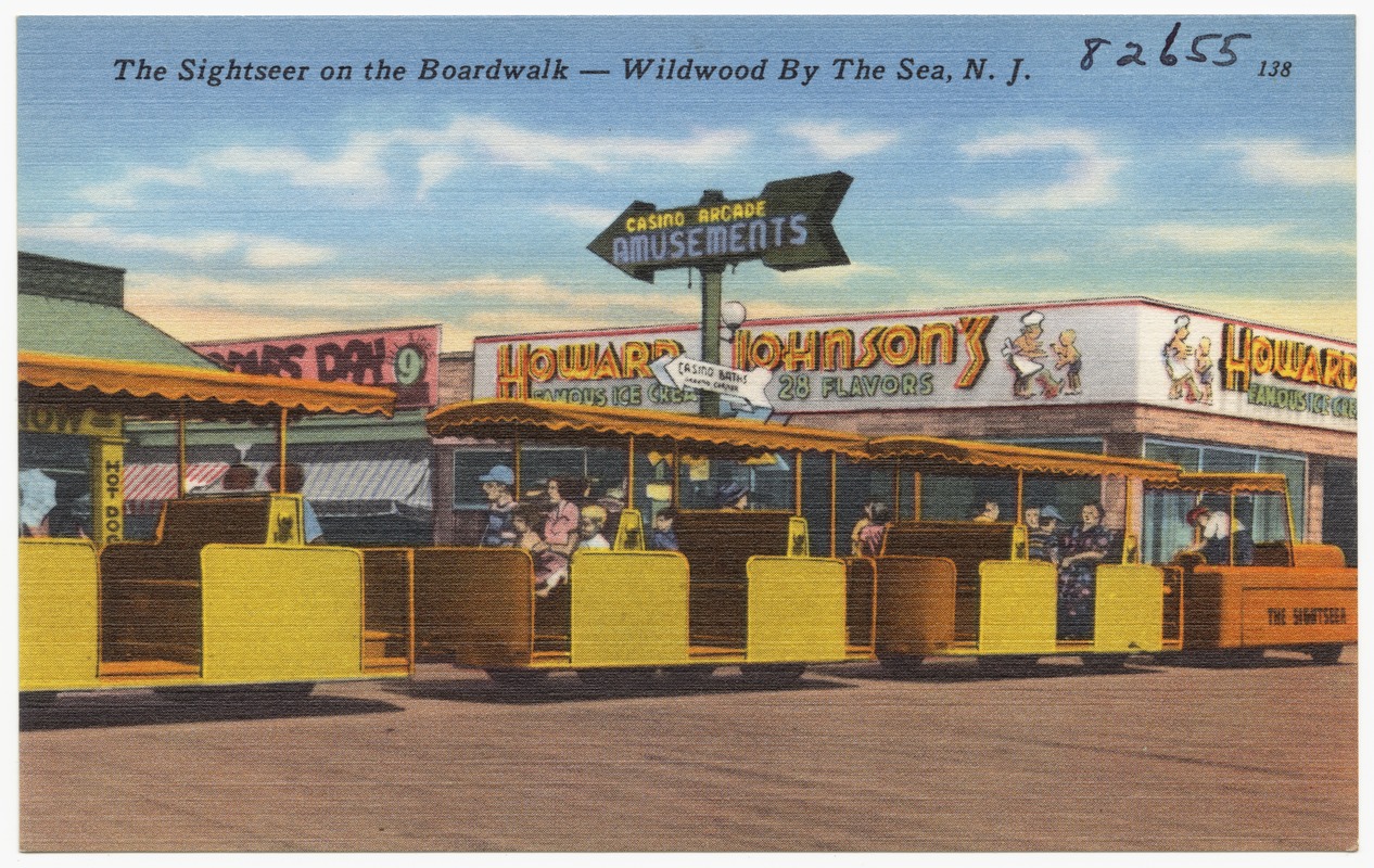 The sightseer on the boardwalk, Wildwood by the Sea, N. J.