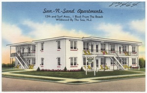 Sun-N-Sand Apartments, 12th and Surf Aves., 1 block from the beach, Wildwood by the Sea, N. J.