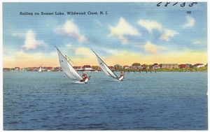 Sailing on Sunset Lake, Wildwood Crest, N. J.