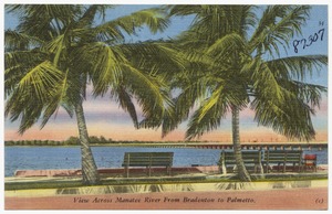 View across Manatee River from Bradenton to Palmetto