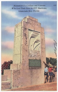 Monument to civilians and veterans who lost their lives in 1935 hurricane, Islamorada Key, Florida