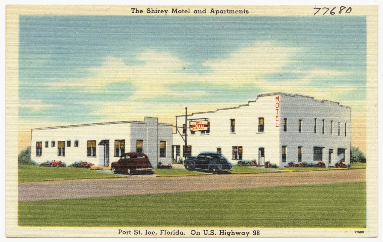 The Shirley Motel and Apartments. Port St. Jo, Florida, on U.S. Highway ...