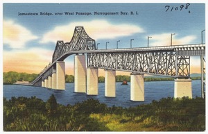 Jamestown Bridge, over West Passage, Narragansett Bay, R. I.