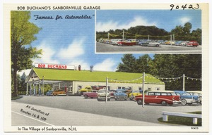 Bob Duchano's Sanbornville Garage in the village of Sanbornville, N. H.