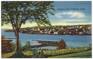 Birdseye view of Belfast, Maine