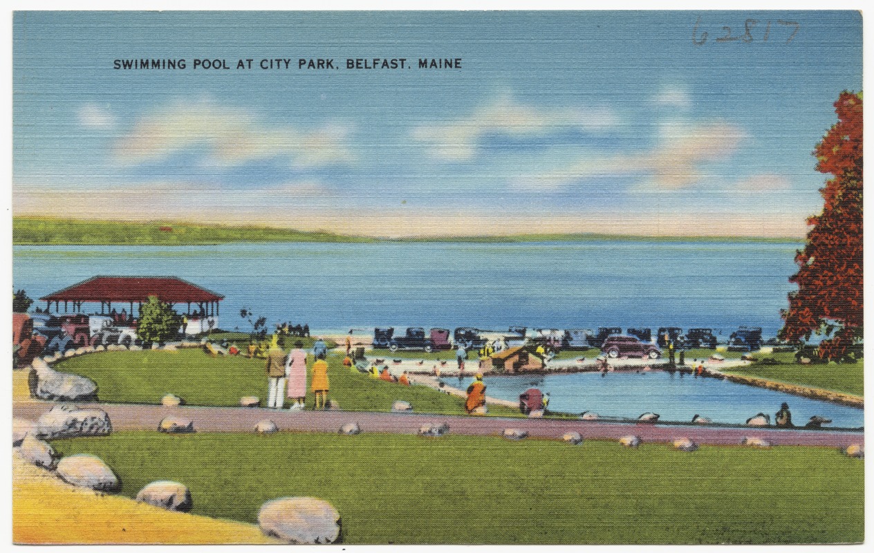 Swimming pool at city park, Belfast, Maine