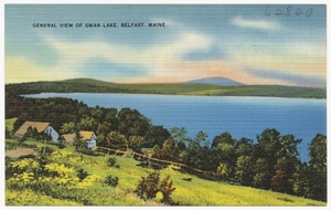 General view of Swan Lake, Belfast, Maine