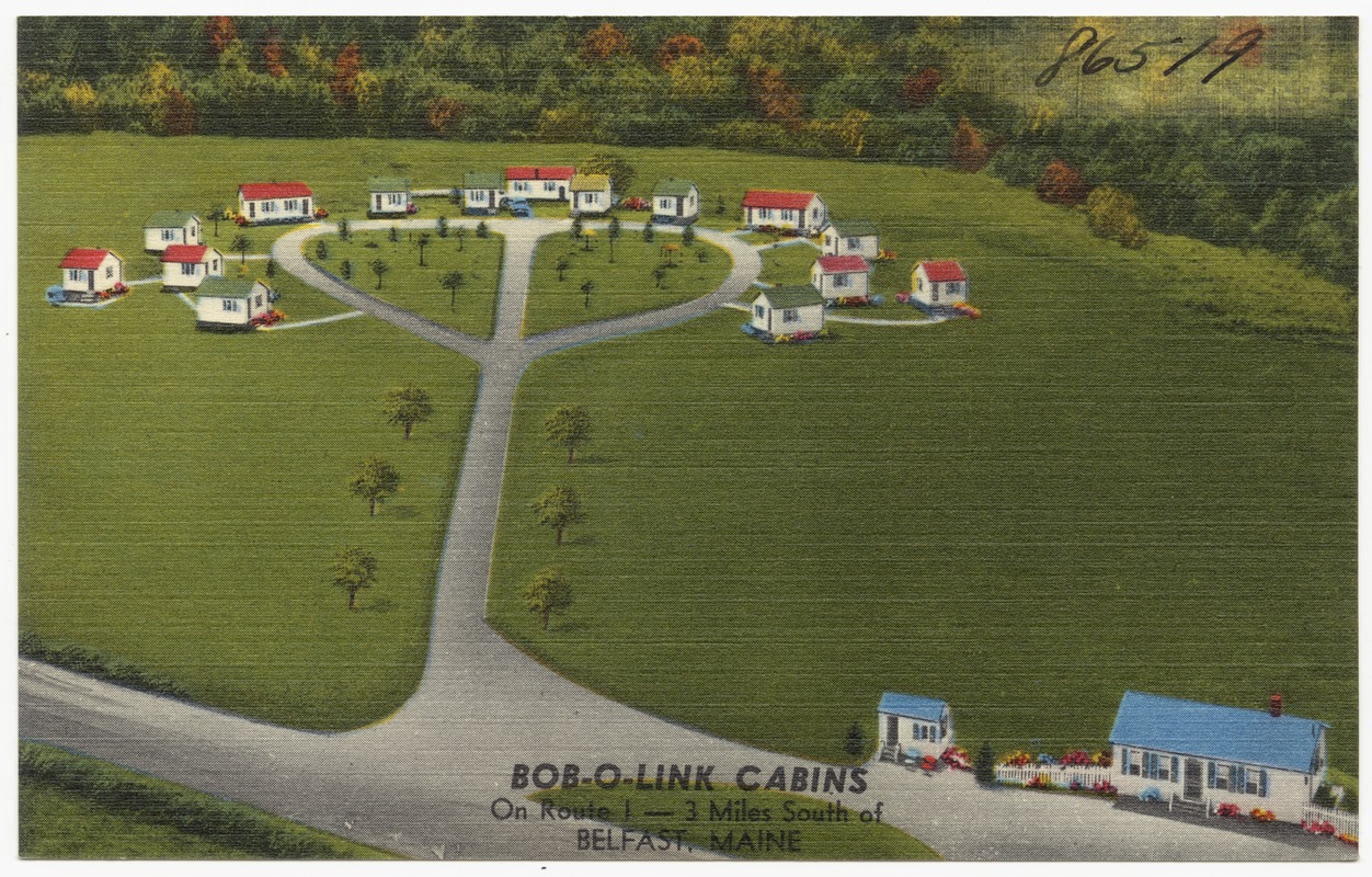 Bob-o-link Cabins on route 1 - 3 miles south of Belfast, Maine