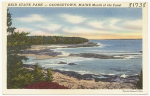 Reid State Park -- Georgetown, Maine, mouth of canal