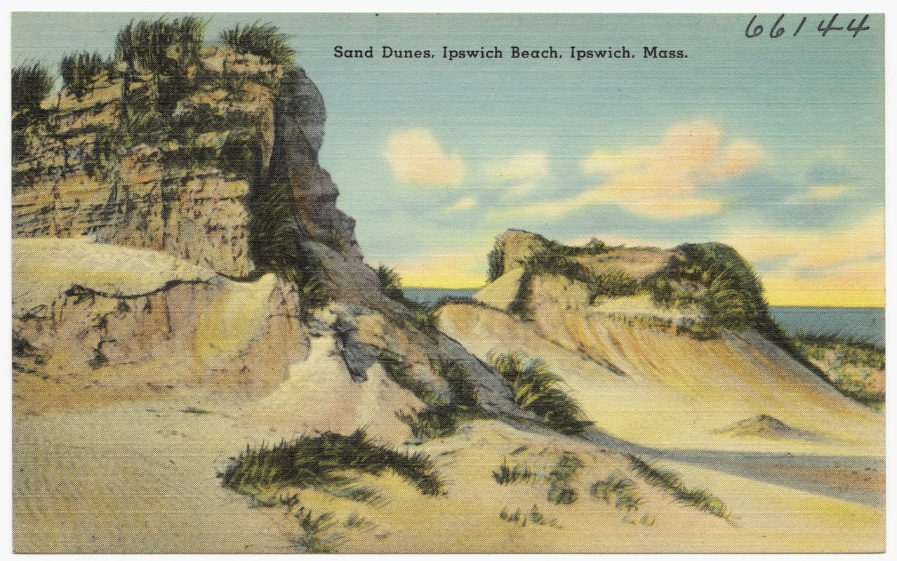 Sand dunes, Ipswich Beach, Ipswich, Mass.