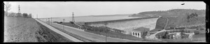 Wachusett Department, Wachusett Dam and grounds, likely spring 1919, Clinton, Mass., 1919