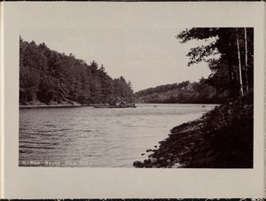 Wachusett Reservoir, Lancaster Mill Pond at dam site, looking north from east bank, Clinton, Mass., 1895