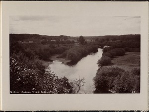 Wachusett Reservoir, Nashua River at South Clinton Station, looking west, Boylston, Mass., 1895