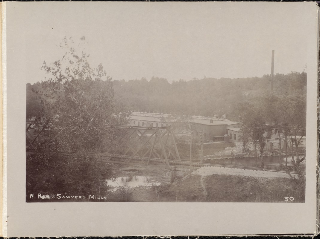 Wachusett Reservoir, Sawyer's Mills, from the north, Boylston, Mass., 1895