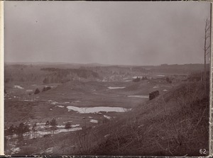 Wachusett Reservoir, South Clinton, northwesterly across the valley, from hill near George Murman's house, Boylston, Mass., Mar. 23, 1896