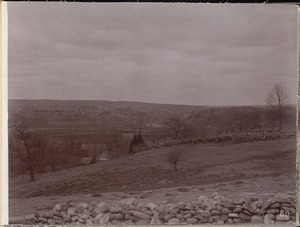 Wachusett Reservoir, Clarendon Mills, west from French Hill, West Boylston, Mass., Apr. 6, 1896