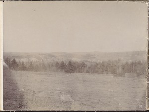 Wachusett Reservoir, Oakdale, from the southwest, Oakdale, West Boylston, Mass., Apr. 8, 1896