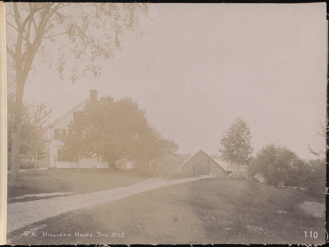 Wachusett Aqueduct, Philip G. Hilliard's house, station 302, from the south, Northborough, Mass., May 23, 1896