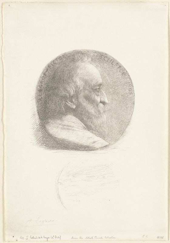 Portrait of Alphonse Legros (9th Plate)