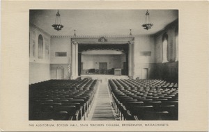 The auditorium, Boyden Hall, State Teachers College, Bridgewater, Massachusetts