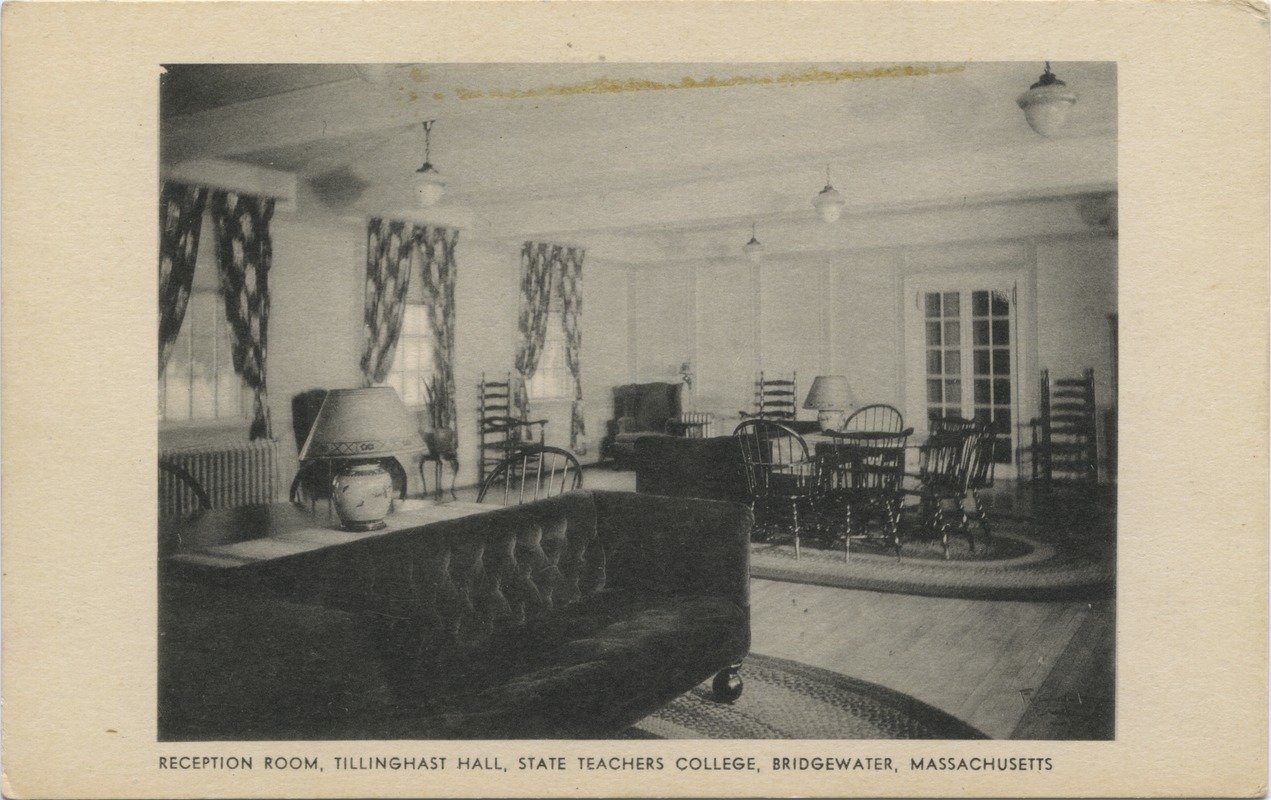 Reception room Tillinghast Hall, State Teachers College, Bridgewater, Massachusetts