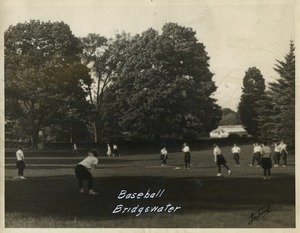 Women's softball game, State Normal School at Bridgewater, Massachusetts